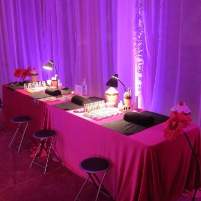 Mobile Spa Party Set up